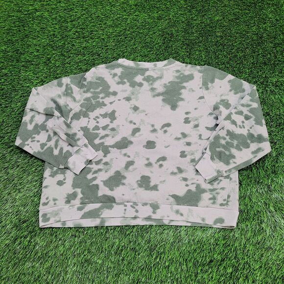 Guns-N-Roses Crop Sweatshirt Womens Large 22x20 Tie-Dye Boxy - Picture 2 of 12